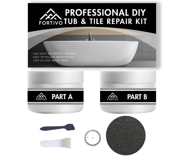 Repair kit for acrylic tub
